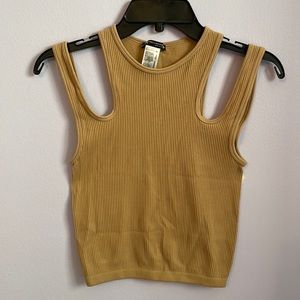 Zara tan tank top